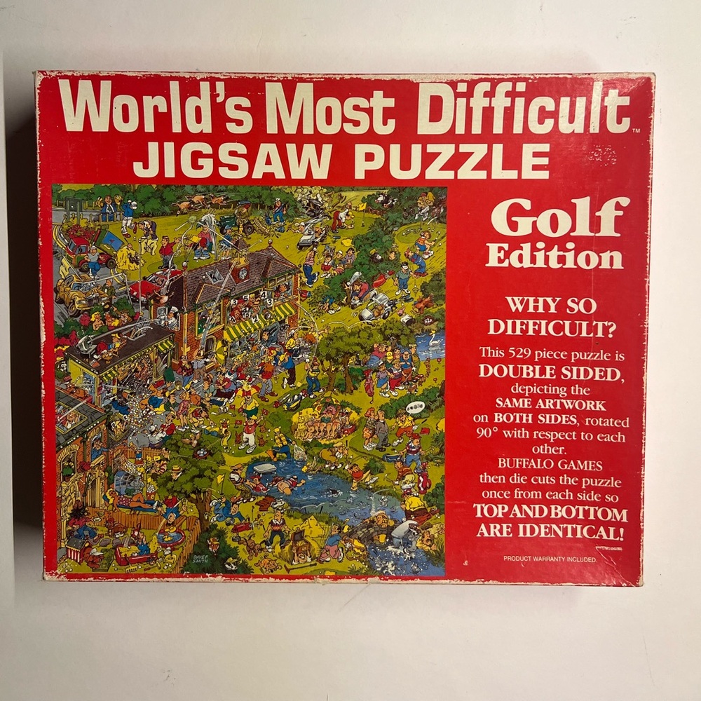 RARE. World's Most Difficult JIGSAW PUZZLE
Golf Edition